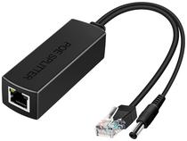 Cabo Adaptador Poe Splitter LS-POE-1210EL RJ45 48V A 12V/1A-2A Preto