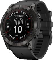 Relogio GPS Garmin Fenix 7X Pro Sapphire Solar 010-02778-10 - Titanio Revestido DLC Cinza