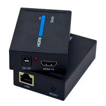 Adaptador Extensor HDMI para RJ45 60 Metros - Preto