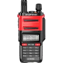 Rádio Comunicador Baofeng UV-9R Pro Dual Band 5W - Vermelho