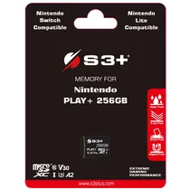 Memória Microsd S3+ S3SDC10V30P 256GB CL10 V30 Nintendo Play+