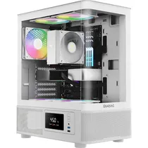 Gabinete Gamer Gamdias Atlas E2 CG Argb Mid Tower - Branco (1 Ano de Garantia No Brasil)