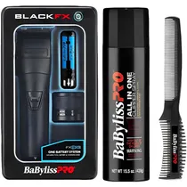Cortador de Cabelo Babylisspro Blackfx FX899MB Recarregável + Spray All In One + Pente - Preto