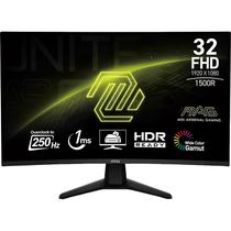 Monitor Gamer Curvo MSI Mag 32C6X 31.5" Full HD 250 HZ / 1 MS - Preto