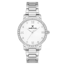 Relógio Analógico Feminino Daniel Klein DK.1.12727-1 Premium Ladies / Pulseira de Aço Inoxidável - Prata