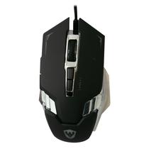 Mouse Gamer Satellite King Fight A-GM05 - com Fio - 4800DPI - 7 Botoes - Preto e Prata