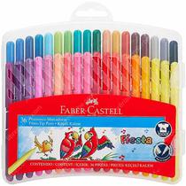 Faber Castell Marcador Fiesta Maleta 36 Colores Transparente