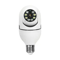 Câmera Panorâmica IP Smart Bulb E27 PTZ Speed Dome 1080P - Branco