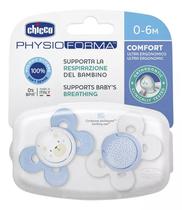 Chicco Nursery Chupete Physio Comfort Azul Sil. 0-6M 2 Un Detalles En El Producto 0-6 M Azul