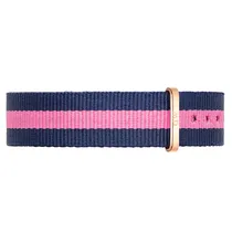 Pulseira para Relógio Daniel Wellington Winchester 1062DW Feminino de Nylon 17MM - Azul e Rosa