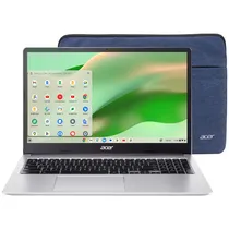 Notebook Acer Chromebook 315 CB315-4H-C0BR Intel Celeron N4500 Tela FHD 15.6" / 4GB de Ram / 64GB Emmc - Sparkly Prata (Ingles)