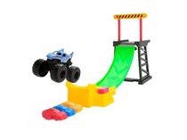 Spin Master Vehiculos Monster Jam Playset Launch & Race Jump c/ 1 Autito Plastico 3 Anos+ Multicolor