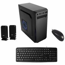 Kit Gabinete Satellite Barebone K701 com Speaker + Teclado Portugues+ Mouse - Preto