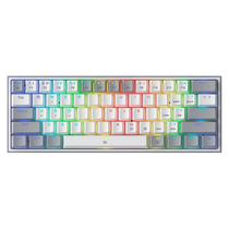 Teclado Gamer Redragon Fizz K617 Switch Red Layout 60% - Branco e Cinza