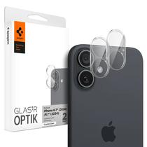 Protetor de Lente de Camera Spigen para iPhone 16 Plus Optik AGL07923 - Crystal Clear