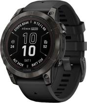 Relogio GPS Garmin Fenix 7 Pro Sapphire Solar 010-02777-13 - Carvao Cinza DLC Titanio