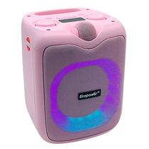 Speaker Ecopower EP-1965 Bluetooth Microfone Rosa