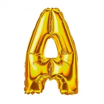 Balao Letra A Dourado 32 Polegadas