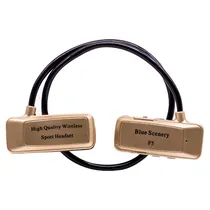 Fone de Ouvido Sem Fio Blue Scenery F5 com Bluetooth - Gold