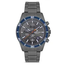Relogio Analógico Masculino Daniel Klein DK.1.12737-6 Exclusive Gents / Pulseira de Aço Inoxidável - Preto/Azul