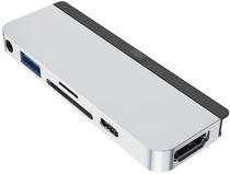 Adaptador USB-C Hyperdrive Hub HD319B 6 Em 1 para iPad Pro - Prata