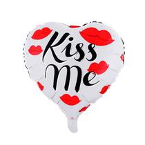 Balao para Festas Coracao Kiss Me Branco