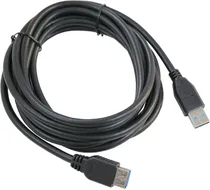 Cabo HLD USB 3.0 Macho/Fêmea 3 Metros Preto