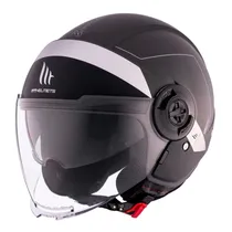 Capacete MT Helmets Viale SV s 68 Unit D2 - Aberto - Tamanho L - com Óculos Interno - Matt Gray