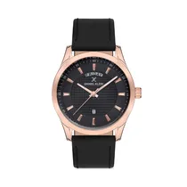 Relógio Analógico Masculino Daniel Klein Premium DK.1.12579-4 - Rosa Ouro/Preto