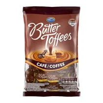 Bala Arcor Butter Toffees Recheada Café Pacote 822G