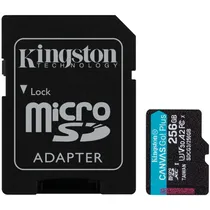 Cartão de Memória Micro SDCG4/SDXC Kingston Canvas Go Plus SDXC 256GB 200MB/s Classe 10 - SDCG4/SDXC