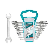 Kit de Llave de Boca Fija Total THT102386 6-22MM 8 Piezas