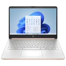 Notebook HP 14-DQ6015DX Intel Celeron N150 Tela HD 14.0" / 4GB de Ram / 128GB Ufs - Rose Gold (Ingles)