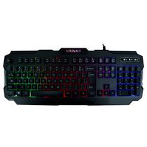 Teclado Gamer Satellite AK-837 USB / RGB / Portugues - Preto