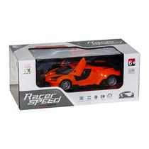 Carrinho Brinquedo Racer Speed com Controle 5026E / 1:18 Scale / Recarregavel - Laranja