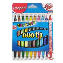 Maped Marcador Duo Tip Color Peps 10COLORES Lavables