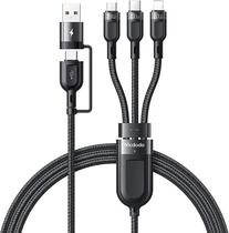 Mcdodo Acs Informatica Cable USB-C 3 En 2 CA-8800 1.2M USB-C/Lightning/Micro Black