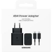 Samsung Cargador Tipo C EP-T4511XBEGWW 45W c/Cable Plastico 45W/USB-C Black