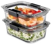 Rubbermaid Contenedor Brilliance Glass/Vidrio Rect. Vidrio s/C