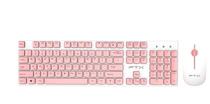 Teclado/Mouse Wir FTX FTXGK600 Portugues Blanco/Rosa