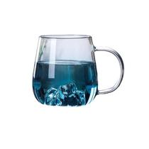 Taza de Vidrio Azul c/Manija 300ML