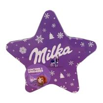 Estrela de Natal Milka com 5 Bombons Recheio Oreo Lata 95G