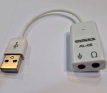 Cable Adap Sate USB (M) A Audio 3.5MM (H) AL-06