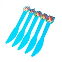 Facas Descartaveis para Festa Party Favlors Ariel 10PCS