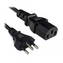 Cabo de Forza para PC/UPS/Impressora 1,8MTS 10A 250V Padrão Eua
