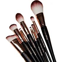 Kit de Pincéis de Maquiagem Ayvanna Rêver Ouro Rosa/Preto