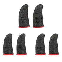 Luva de Dedo Gamer Xo ZT-1 (3 Pares) - Preto