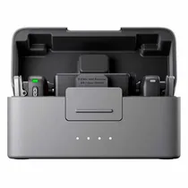 Microfone Lapela Dji Mic Mini USB-C 2 TX + 1 RX + Charging Case Wireless para Smartphone - Preto