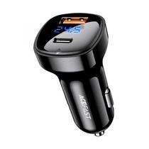 Cargador p/Auto Acefast B4 Digital 66W USB-C+A