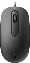 Mouse Mtek Optico 1000 Dpi - Black Silver